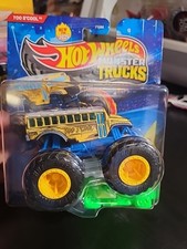 2025 Hot Wheels Monster Truck TOO S’COOL Yellow School Bus