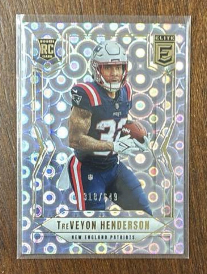 #152 TreVeyon Henderson 2025 Donruss Elite - Lavender Pyramids #/649