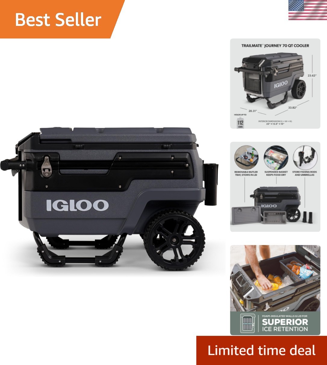 | Insulated Hard Shell Ice Chest