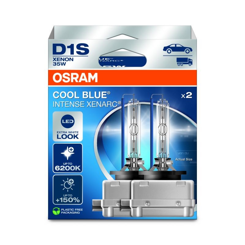 Ampoules D1S Osram Xenarc NextGen 66140CBN au xénon avec effet LED 6200K extra blanc