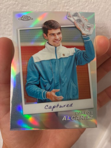 Carlos Alcaraz [Orange Refractor] #CTD-CA 2024 Topps Chrome Captured card