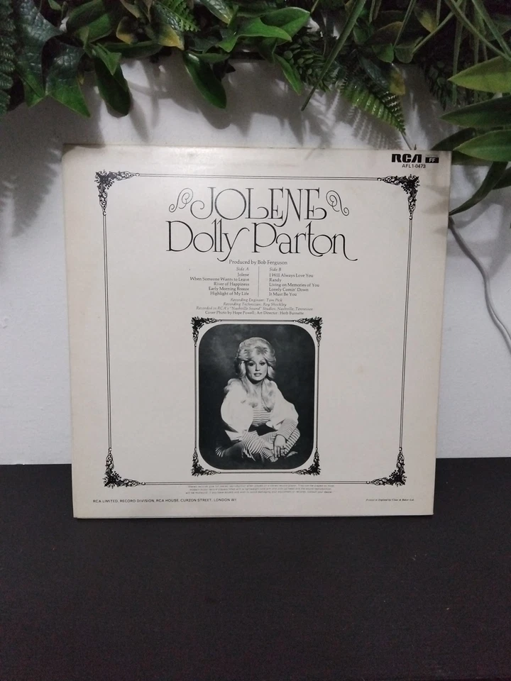 Dolly Parton - Jolene Album first UK press 1974 LP (AFL1-0473) - Image 2 of 4