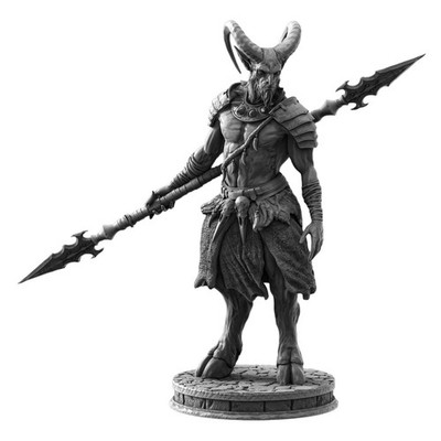 Satyr Warrior Fantasy Resin Miniatur für DnD RPG Tabletop Monster - 2 Größen