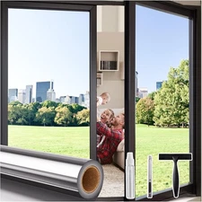 One Way Window Privacy Film, Window Tint for Home Daytime Reflective Mirror H...