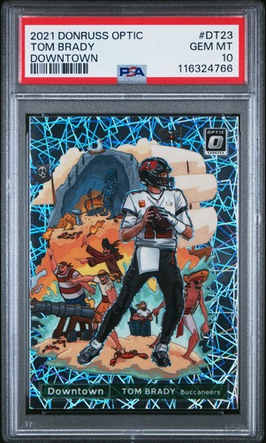 Tom Brady #DT-23 2021 Panini Donruss Optic Downtown card