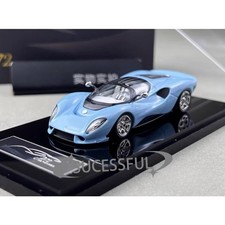 Mirage 1:64 Blue De Tomaso P72 Supercar Diecast Metal Car Model Collection