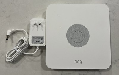 Ring Alarm Base Station -1st Gen- White 4HB1S70EN0 with AC Adapter -Tested