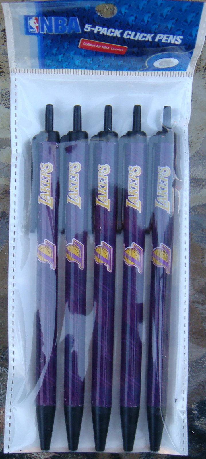 NBA Team Click Pens 5 pack ( All Teams ) Black Ink Official