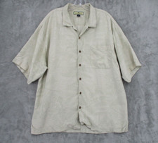 Tommy Bahama Shirt Mens XL Silk Button Down Beach Resort Casual Lightweight