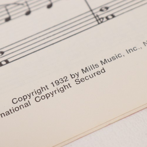 Koehler/Arlen I've Got The World On A String Piano Sheet Music 1932 Mills Music - Picture 4 of 4