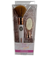 NEW OLD STOCK CONAIR "true glow glam" Vibrating MakeUp Brush Set 2 Heads