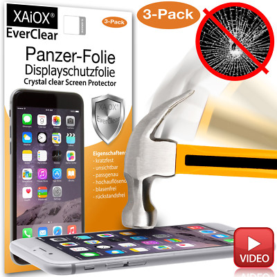 3x Apple iPhone 6 Plus Panzerfolie Full Cover