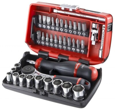 Facom 1/4'' Antrieb 38 Stück superkompaktes Steckschlüssel- & Bitset R2NANO