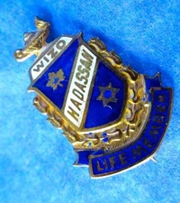 WIZO HADASSAH Canada Life Member Sterling Silver Pin 
