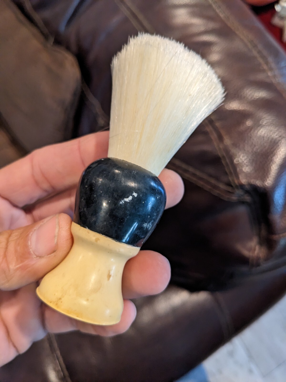 Vintage Erskine Shave Brush Nylon Bristle Bakelite Handle Very Rare eBay