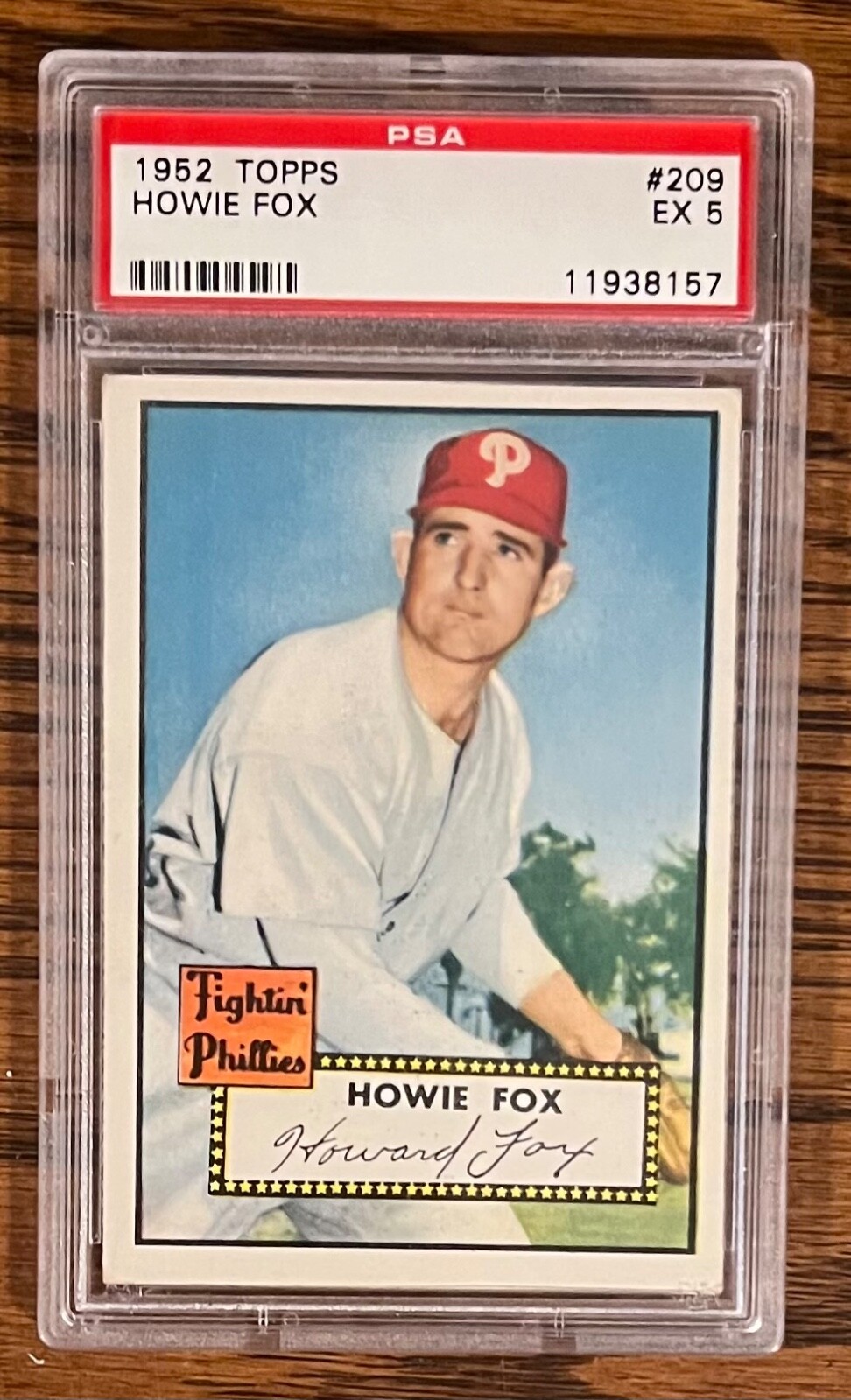 1952 Topps Howie Fox #209 PSA5