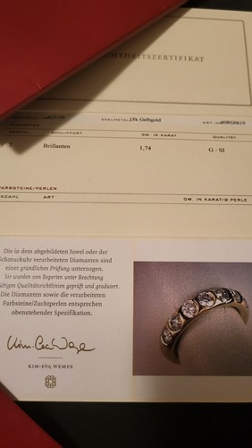 Wempe Memory BRILLIANTRing gr. 55 1,74 ct GG - Bild 6 von 8