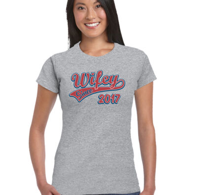 Wifey Since 2017 T-Shirt Damen Lustiges Hochzeitstag Frau Valentinstag