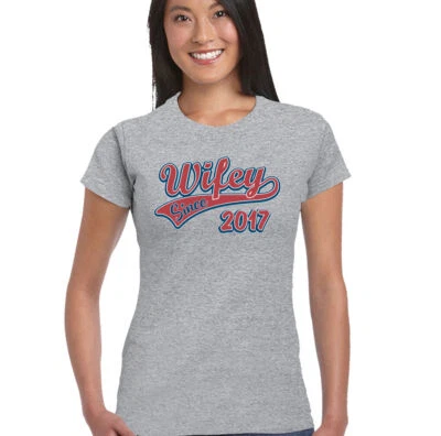 Wifey Since 2017 T-Shirt Damen Lustiges Hochzeitstag Frau Valentinstag - Bild 1 von 4