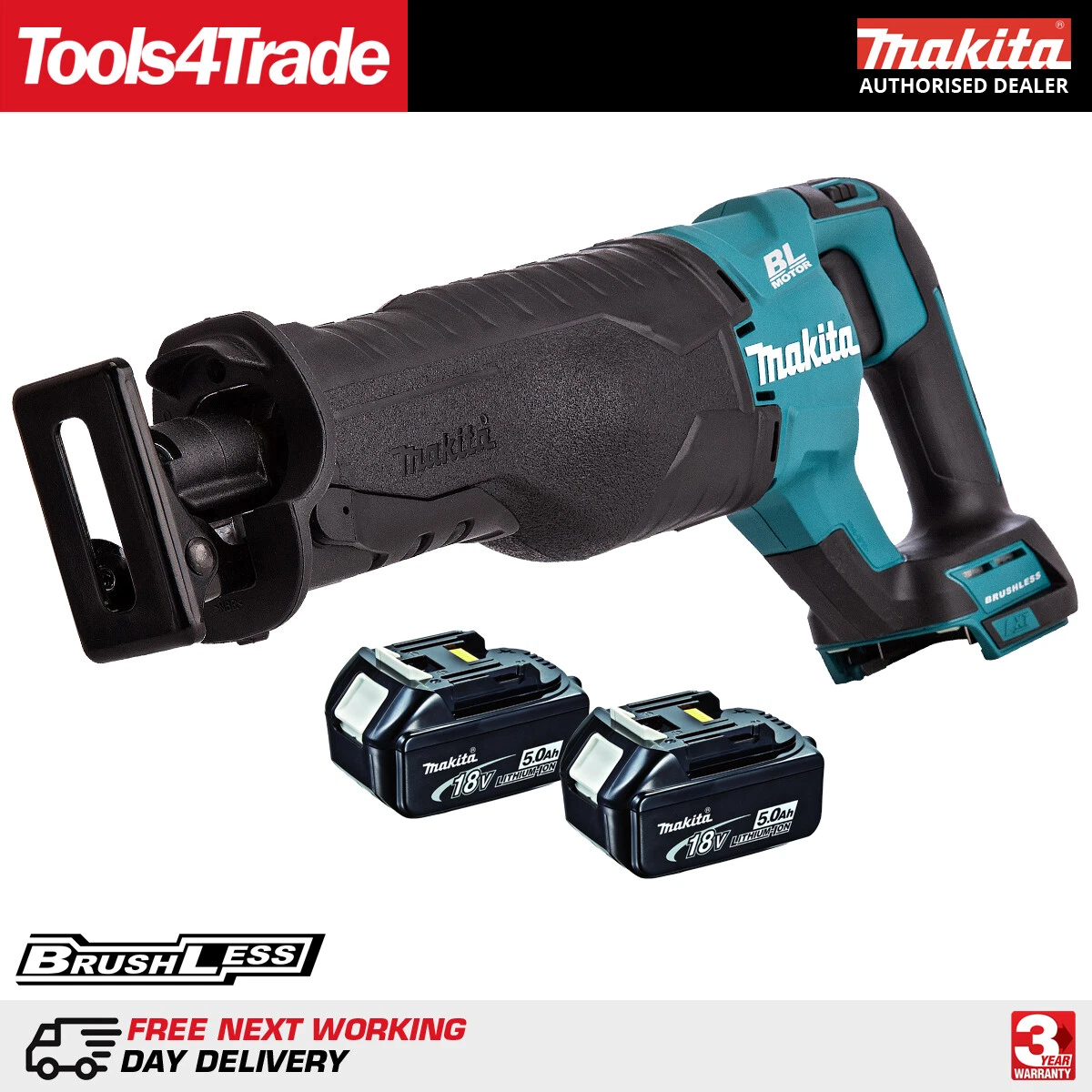 MAKITA DJR187Z(K) - 18V : scie sabre sans-fil de QUA-LI-TÉ