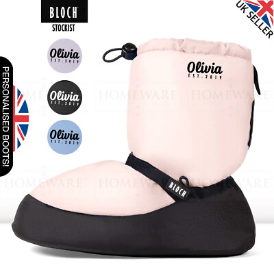BLOCH Tanz Warm Up Booties personalisiert Kinder Kids rosa blau schwarz Ballett