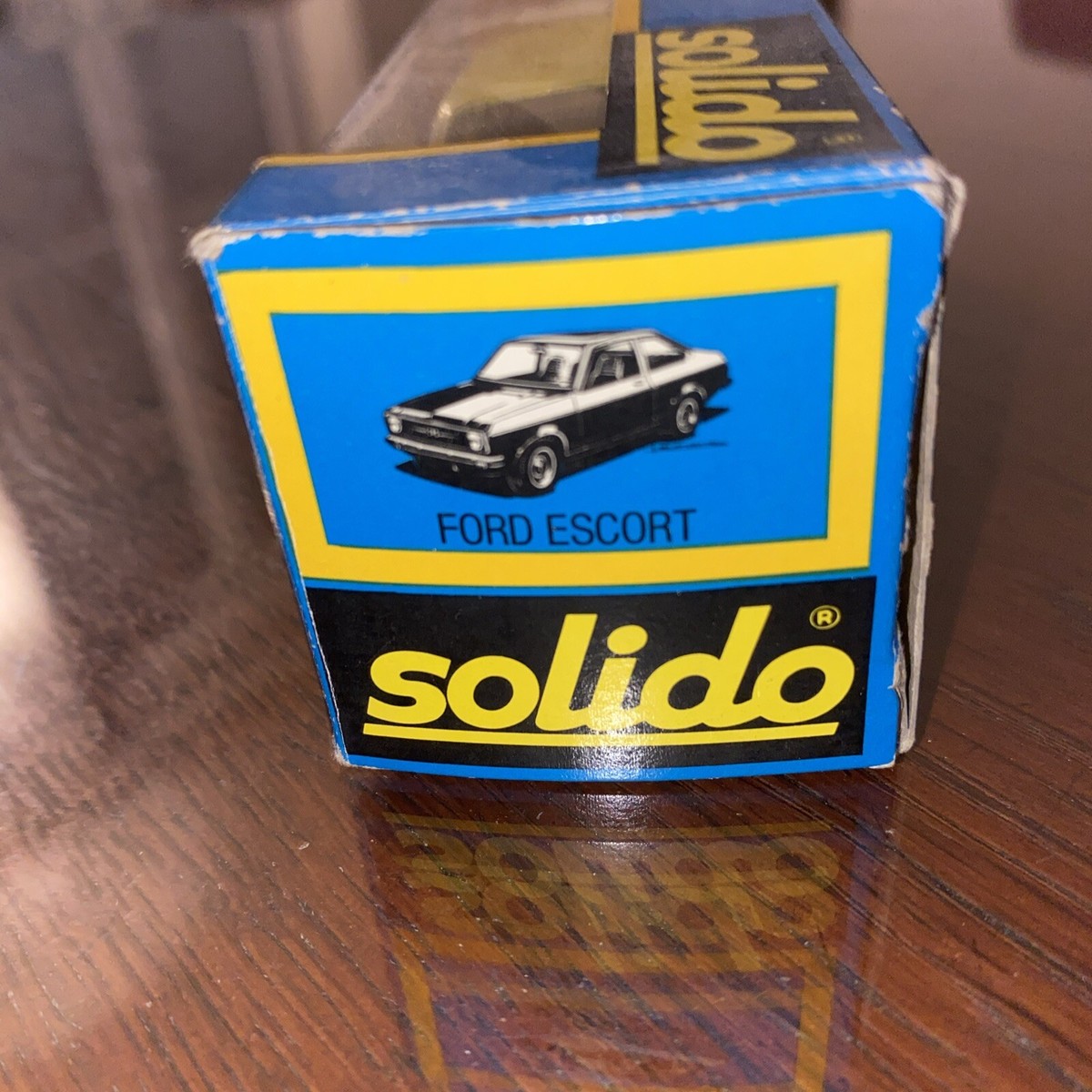Miniature Solido 1/43 – Ford Escort MK I Jaune, GAM1 N°45, France