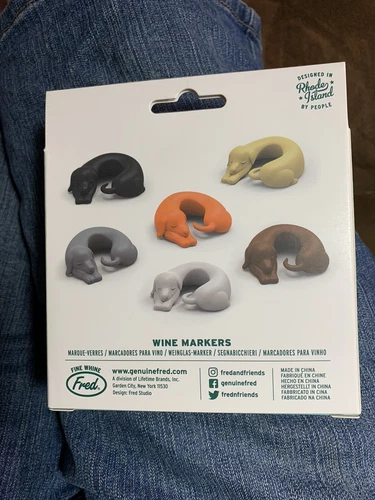 Fred & Friends Winer Dogs Wine Glass Markers - Thumbnail 3