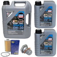 MotoröL Set 4600 5W-30 Liqui Moly 7 Liter + ÖLfilter + Schraube FüR BMW 3Er 5Er