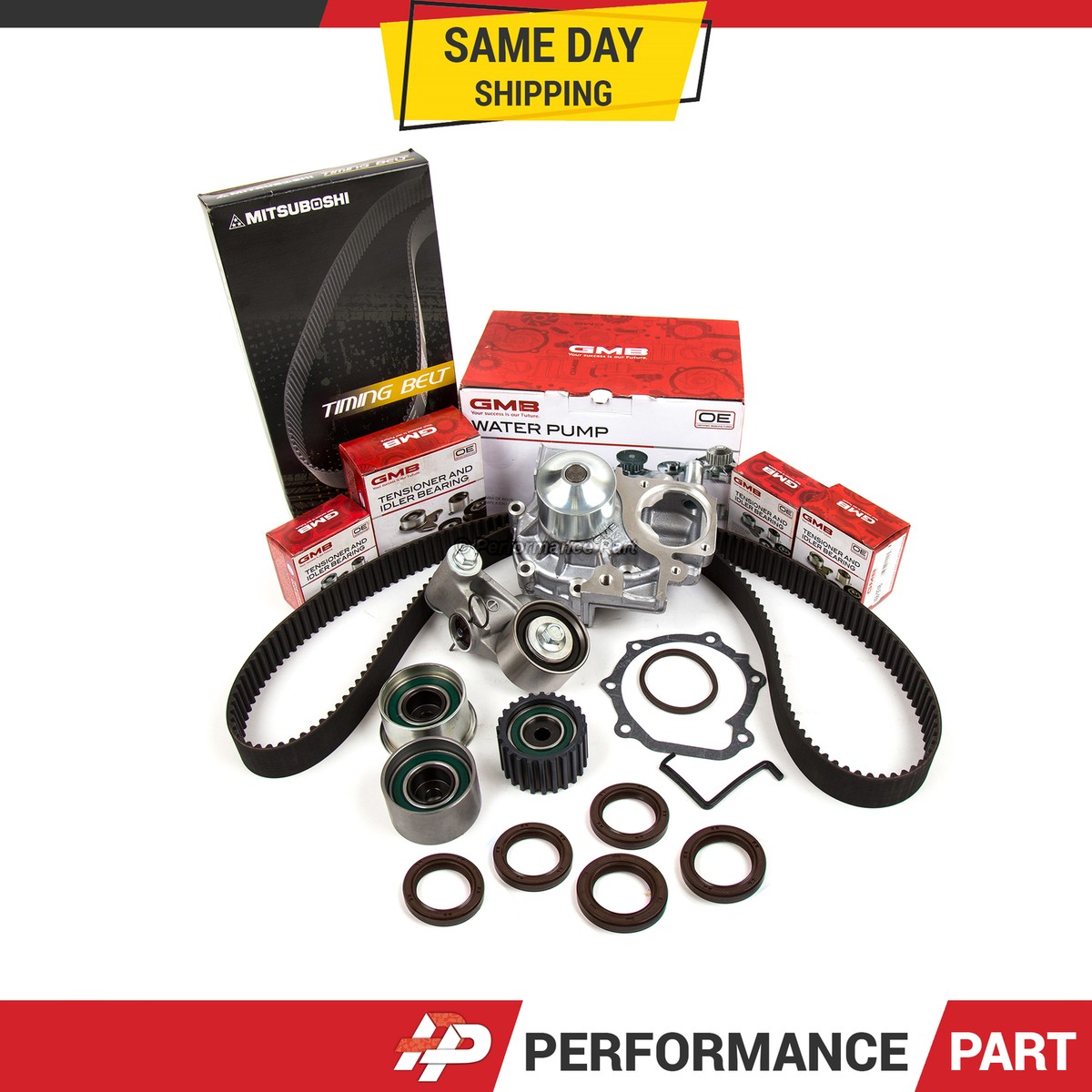 Engine Timing Belt Kit with Water Pump Compatible with 2006-2012 Sub