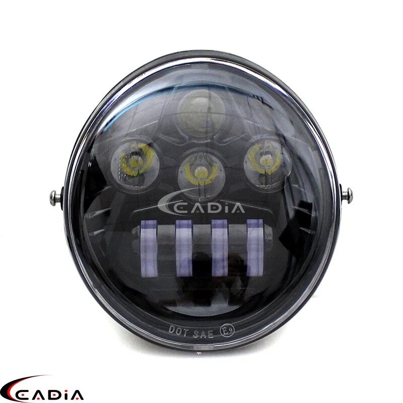 Faro LED haz alto/bajo DRL para Harley V-Rod Street Rod Muscle VRSCF Night Rod Foto 4 de 4