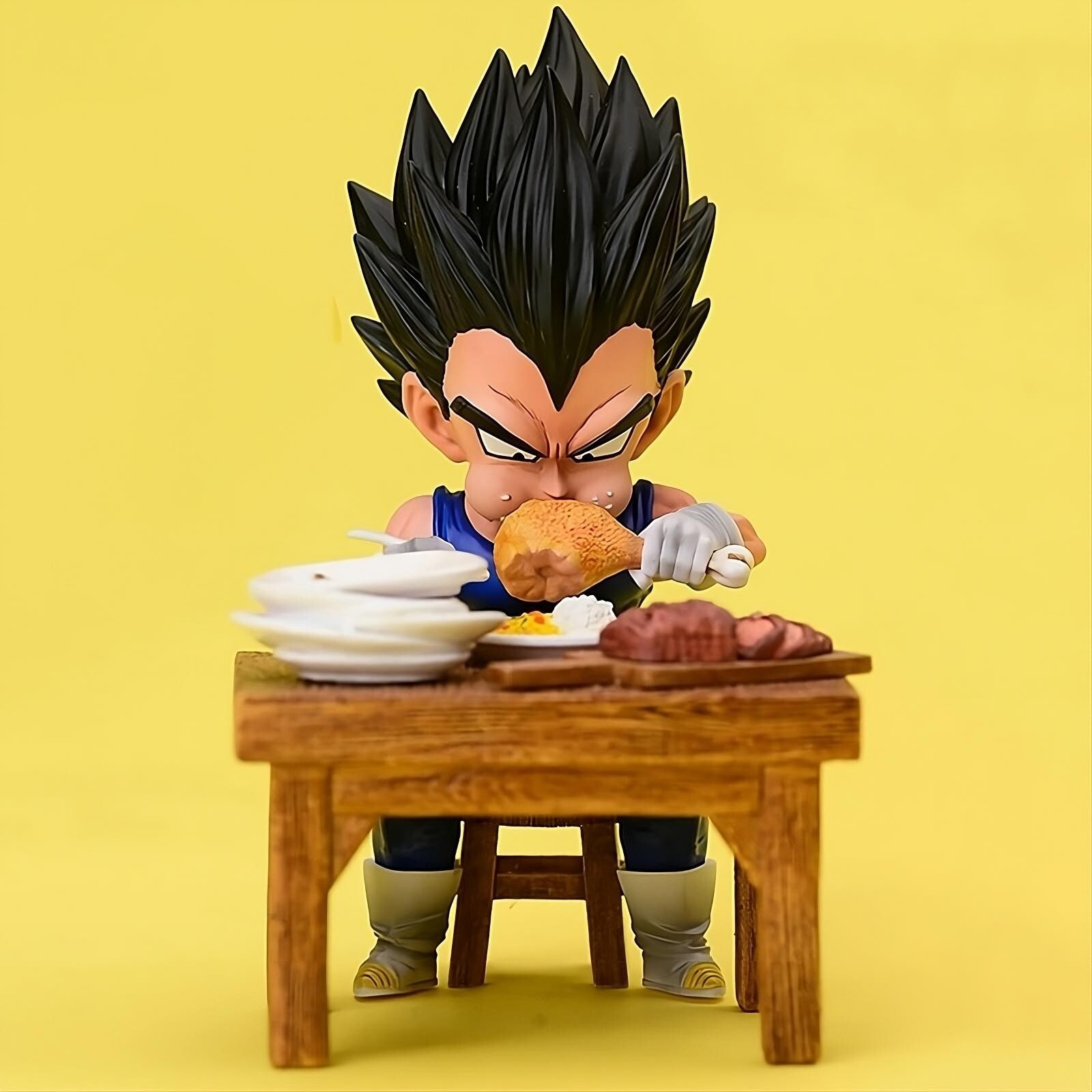 Figurine Vegeta à Table idée cadeau idéale pour fan d'anime Dragon Ball