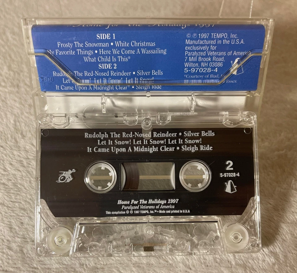 Paralyzed Veterans of America 1997 "Home for the Holidays" Cassette Foto 2 de 2