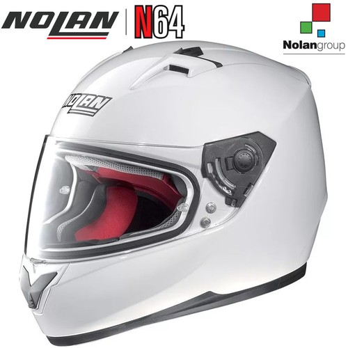CASCO INTEGRALE MOTO STRADA PISTA NOLAN N64 SMART BIANCO LUCIDO WHITE METAL  015 | eBay
