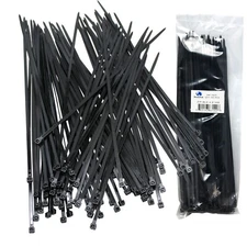 100X Plastic Cable Nylon Zip Ties Wrap Extra Heavy Duty Wire Fastener 12" Long