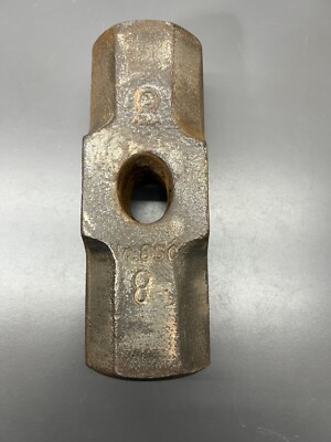 VINTAGE ATHA NO. 850 8 POUND SLEDGEHAMMER HEAD - 6.5''X2.25''X2.25'' - VGC - USA
