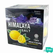 1 Box Himalaya Salt Mint Lemon Extra Cool Sports Candy 12 Pack - FREE Shipping