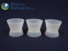DENTAL LAB FLEXIBLE SILICONE DAPPEN DISH MIXING BOWL CUP 30ml LARGE 12pc Per Box
