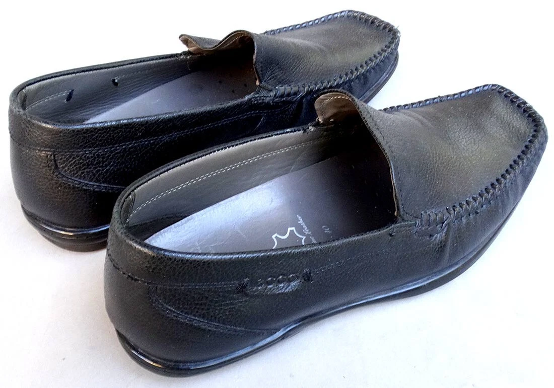 Scarpe Ecco Uomo 40 7 5 Mocassini Mocassini Moc Slip On Guida Nero 488321 Comfort Casual