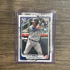 2024 Bowman AUSTIN WELLS ROOKIE CARD #87 New York Yankees RC