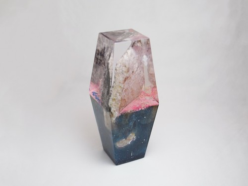 Marble Stone Resin Art Sculpture Meteorite Pyramid Statue Space Fan Nasa SpaceX - Picture 2 of 9