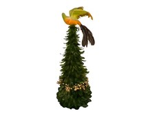 Vintage Green Feather Christmas Tree 26"H