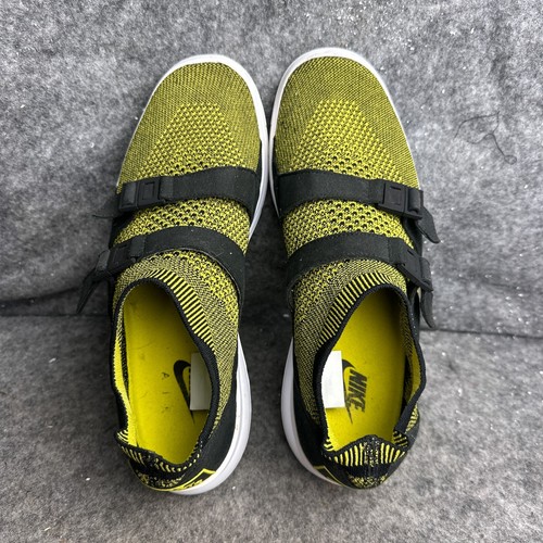 Nike Air Sock Racer Ultra Flyknit Mens 10 Yellow Running Shoes 898022-700 - Picture 5 of 11