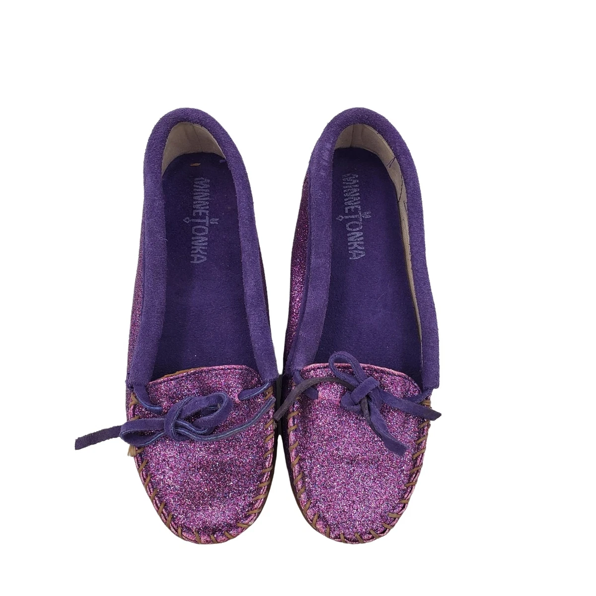 Purple minnetonka moccasins clearance