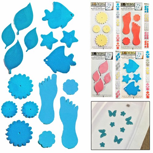 24 Pc Bathtub Grip Non Slip Tub Shower Stickers Decals Treads Applique