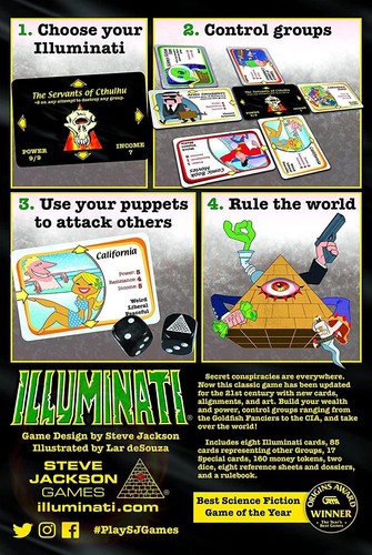 Steve Jackson Games Illuminati Game Of Conspiracy Second Edition Card Strategy - Picture 3 of 4