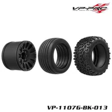 VP PRO 4PC 1/8 MT Recreational Tire All Glue Medium Hard 17mm Nut Wheel