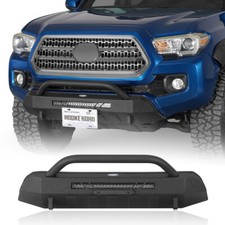 Fit Toyota Tacoma 2016-2023 Heavy Duty Steel Stubby Front Bumper Wbull Bar Fit Toyota Tacoma 2016-2023 Heavy Duty Steel Stubby Front Bumper Wbull Bar