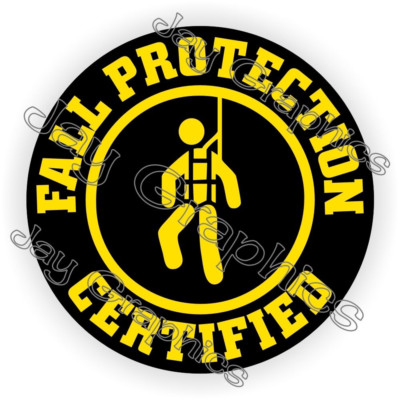 Fall Protection Certified Sticker Decal
