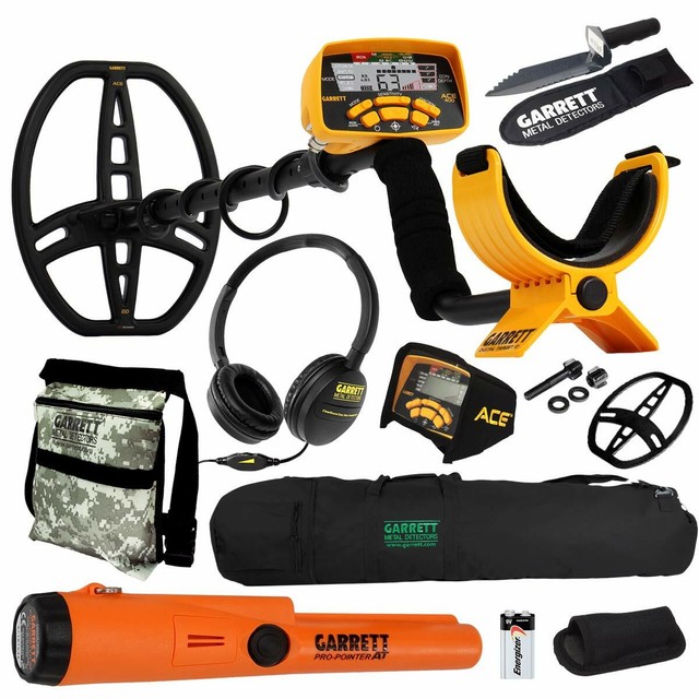 Garrett Ace 400 Metal Detector With DD Waterproof Coil and ...