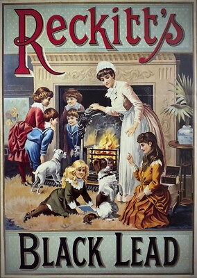 Reckitt's - Black Lead - Advertising Reproduction Poster -